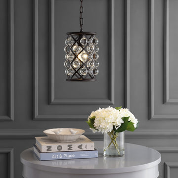 Gabrielle Crystal/Metal LED Pendant